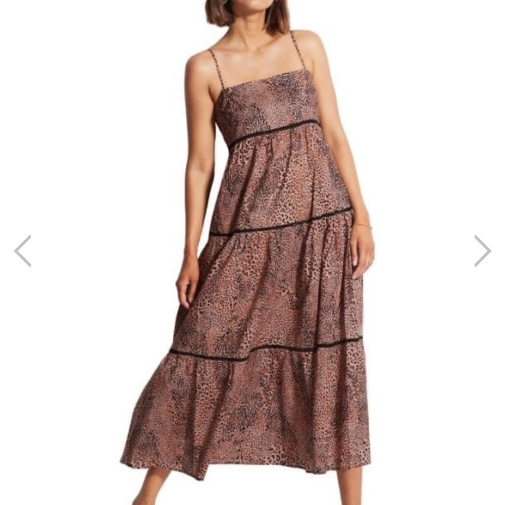 NWT Seafolly Wild Ones Maxi Dress Sz L